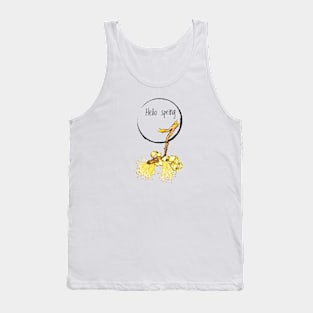 Hello spring - yellow flower Tank Top